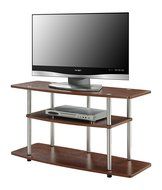 Convenience Concepts Designs2Go 3-Tier Wide TV Stand, Black N5