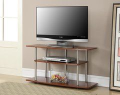 Convenience Concepts Designs2Go 3-Tier Wide TV Stand, Black N6