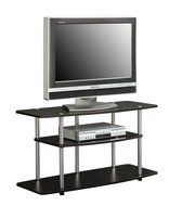 Convenience Concepts Designs2Go 3-Tier Wide TV Stand, Black N8