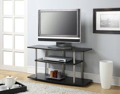 Convenience Concepts Designs2Go 3-Tier Wide TV Stand, Black N9