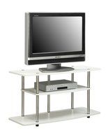 Convenience Concepts Designs2Go 3-Tier Wide TV Stand, Black N11