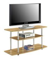 Convenience Concepts Designs2Go 3-Tier Wide TV Stand, Black N14