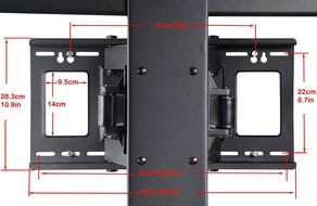 VideoSecu Articulating TV Mount Large Big Heavy Duty Swivel Tilt Wall Mount Bracket For most 60" 62" 65" 70" 75... N4
