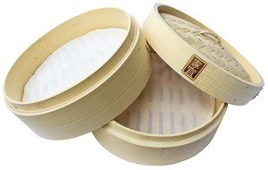 Zoie + Chloe 100% Cotton Reusable Liners for Bamboo Steamers - 6 Pack N3