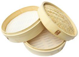 Zoie + Chloe 100% Cotton Reusable Liners for Bamboo Steamers - 6 Pack N9