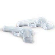 Funbase Silicone Pistol Gun Shape Ice Tray Freeze Mold With Handle N2