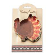 Turkey Cookie and Fondant Cutter - Ann Clark - 4.1 Inches - US Tin Plated Steel