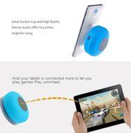 OWIKAR&reg; Wireless Bluetooth Shower Speaker Portable Water Resistant Hand-free Calling Speakers Speakerphone with... N5