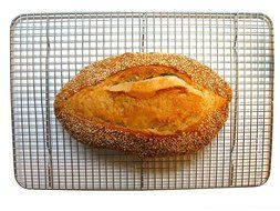 Ultra Cuisine 100% Stainless Steel Wire Cooling Rack for Baking fits Half Sheet Pans Cool Cookies, Cakes, Breads... N8