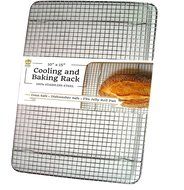 Ultra Cuisine 100% Stainless Steel Wire Cooling Rack for Baking fits Half Sheet Pans Cool Cookies, Cakes, Breads... N16