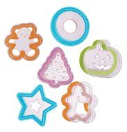 Progressive International 12 Piece Holiday Cookie Cutter and Stencil Set