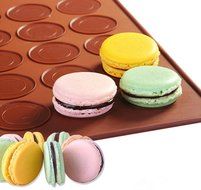 Gooday 48-cavity Food Grade Silicone Baking Mat Large Double Sided Macaron Macaroon Dessert Mold Sheet DIY,3929.50.5cm... N3