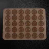 Gooday 48-cavity Food Grade Silicone Baking Mat Large Double Sided Macaron Macaroon Dessert Mold Sheet DIY,3929.50.5cm... N4