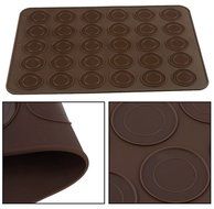 Gooday 48-cavity Food Grade Silicone Baking Mat Large Double Sided Macaron Macaroon Dessert Mold Sheet DIY,3929.50.5cm... N8