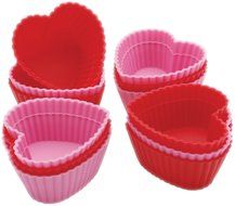 Wilton Heart Silicone Baking Cups, 12 Count N2