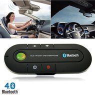 Portable Multipoint Wireless Hands-Free Bluetooth Sun Visor In-Car Speakerphone Car KitBlackCar Kit Visor Multipoint...
