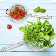 ORBLUE 6.5-Inch Fine Mesh Food Strainer, Stainless Steel Kitchen Colander N4
