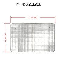 Baking Rack - Cooling Rack - Stainless Steel 304 Grade Roasting Rack - 8.5" X 12" - Heavy Duty Oven Safe, Commercial... N6