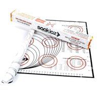 Saakiaz Silicone Baking Mat With Measurements + Bonus Silicone Baking Brush &amp; Spatula| Non-Stick FDA-Approved... N4