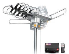 Vilso TV Antenna Outdoor Amplified, Motorized 360 Degree Rotation, Digital HDTV Antenna, 150 Miles Range, Wireless...
