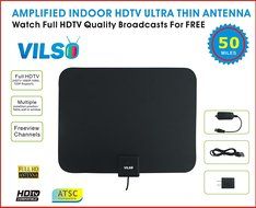 Vilso TV Antenna Outdoor Amplified, Motorized 360 Degree Rotation, Digital HDTV Antenna, 150 Miles Range, Wireless... N5