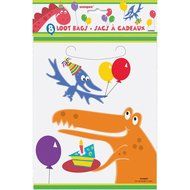 Dinosaur Party Favor Bags, 8ct N2