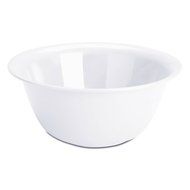 Set of 4 - White Plastic Mixing Bowls - 6 Quarts N2