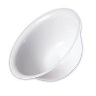 Set of 4 - White Plastic Mixing Bowls - 6 Quarts N3
