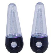 abcGOODefg&reg; Three Colour LED Wireless Bluetooth Music Fountain Dancing Water Stereo Speakers (Black)