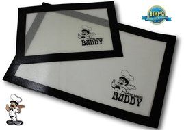 Silicone Baking Mat Set [Half Pan &amp; Quarter] &ndash;Heat Resistant Non-Stick Cookie Sheet Bakeware