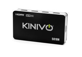 Kinivo 501BN Premium 5 port High speed HDMI switch with IR wireless remote and AC Power adapter - supports 3D,... N5