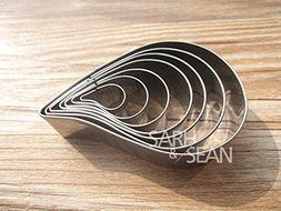 Anyana 3pcs/set Metal Cookie Cutters of the Pygmy Waterlily Ranunculus Cockscomb Flower Fondant Stainless Steel... N5