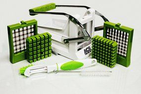 Ace Premium French Fry Cutter Fry Potato Press and Vegetable Slicer with 2 Interchangeable Stainless Steel Grid... N2