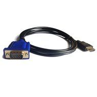 HDMI to VGA Cable, eBerry HDMI Male to VGA Male D-SUB 15 Pin M/M Connector Adapter Cable Cord Transmitter (NO... N5