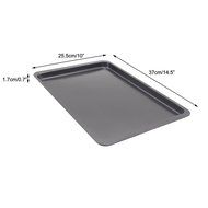 Plataplus Rectangle Cookie Sheet Nonstick Bakeware FDA Approved 14.5&rdquo;x10&rdquo;x0.7&rdquo; Black N2