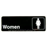 Winco SGN-312 Sign, 3-Inch by 9-Inch, Women N2