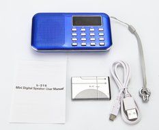 Ohala Mini Portable Am/Fm Radio Digital MP3 Music Player Support Micro SD/TF Card USB Disk N16