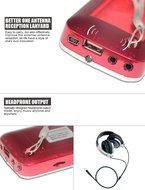 Ohala Mini Portable Am/Fm Radio Digital MP3 Music Player Support Micro SD/TF Card USB Disk N33