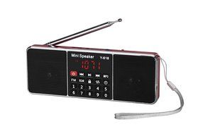 Ohala Mini Portable Am/Fm Radio Digital MP3 Music Player Support Micro SD/TF Card USB Disk N51