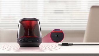 LG 360 degrees Omnidirectional Portable Bluetooth 4.0 Speaker with Mood Light - Model Np. PH1