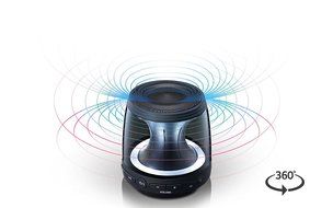 LG 360 degrees Omnidirectional Portable Bluetooth 4.0 Speaker with Mood Light - Model Np. PH1 N2
