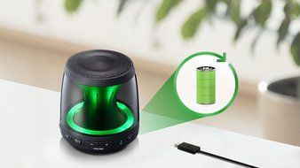 LG 360 degrees Omnidirectional Portable Bluetooth 4.0 Speaker with Mood Light - Model Np. PH1 N4