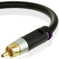 Mediabridge ULTRA Series Subwoofer Cable (15 Feet) - Dual Shielded with Gold Plated RCA to RCA Connectors - Black