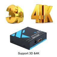 4K HDMI Splitter, Takya 1x2 HDMI Splitter Ver 1.4 Certified for 4k x 2K &amp; 3D Support (One Input To Two Outputs) N4