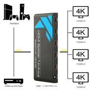 4K HDMI Splitter, Takya 1x2 HDMI Splitter Ver 1.4 Certified for 4k x 2K &amp; 3D Support (One Input To Two Outputs) N8