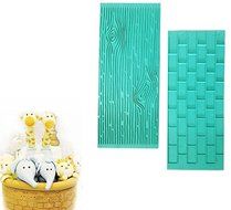 Silicone Fondant Mould Lace Mat 2pcs/set , Kootips Tree Mark Wall Silicone Lace Fondant Mat Mould Cake Decorating... N2