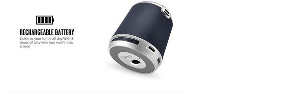 Divoom Bluetune Solo Bluetooth Rechargeable Portable Speaker with Mic for Smartphones and Tablets - Retail Packaging... N3