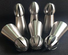 NEW Version 6pcs/set Sphere Ball Tips Russian Icing Piping Nozzles Tips Pastry Cake Fondant Cupcake Buttercream... N3