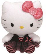 6" TY Hello Kitty Punk Girl Plush Doll Stuffed Animal Toy -1140990