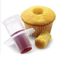 Gabkey 1Pcs Cupcake Cake Corer Plunger Cutter Pastry Decorating Divider Filler Model